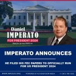 Imperato announces he filed his FEC papers to officially run for US President 2024